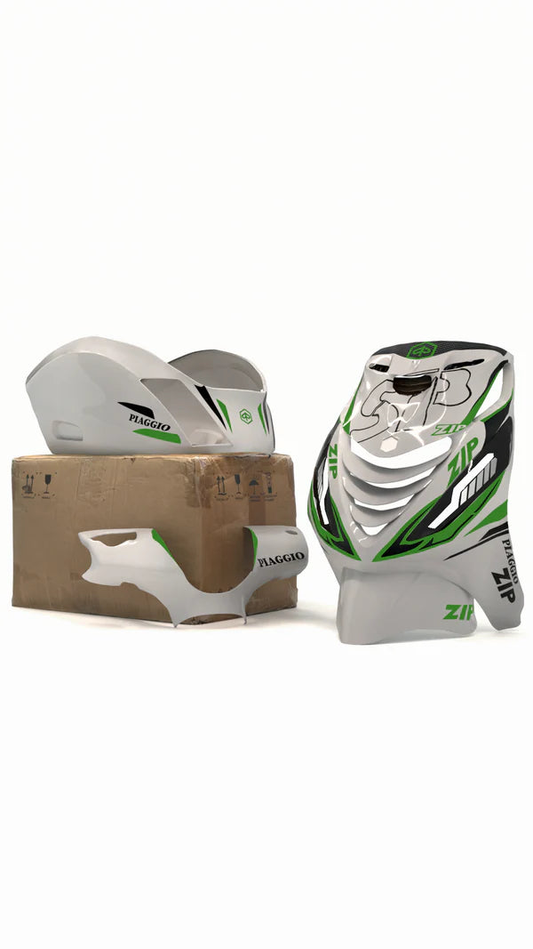 Sporty Carbon X - Stickerset Piaggio Zip