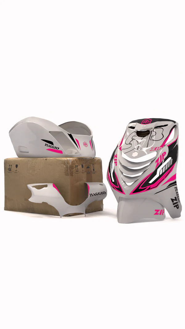 Sporty Carbon X - Stickerset Piaggio Zip
