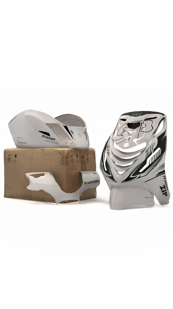 Sporty Carbon X - Stickerset Piaggio Zip