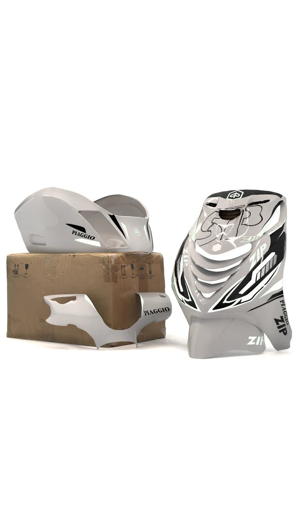 Sporty Carbon X - Stickerset Piaggio Zip