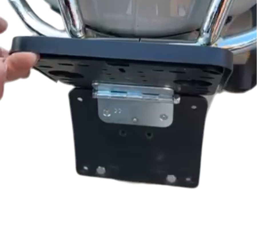 Wegklapkenteken Scooter / Motor ( inclusief houder , eigen tekst )