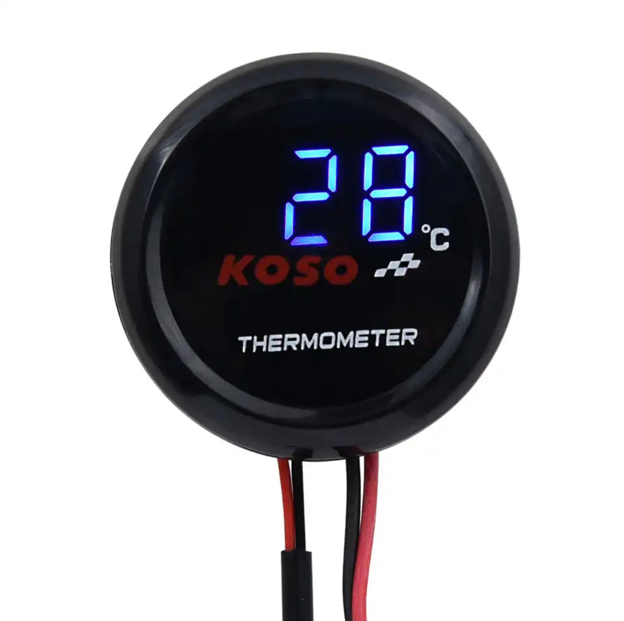 Temperatuurmeter Koso Coin Rood/Blauw
