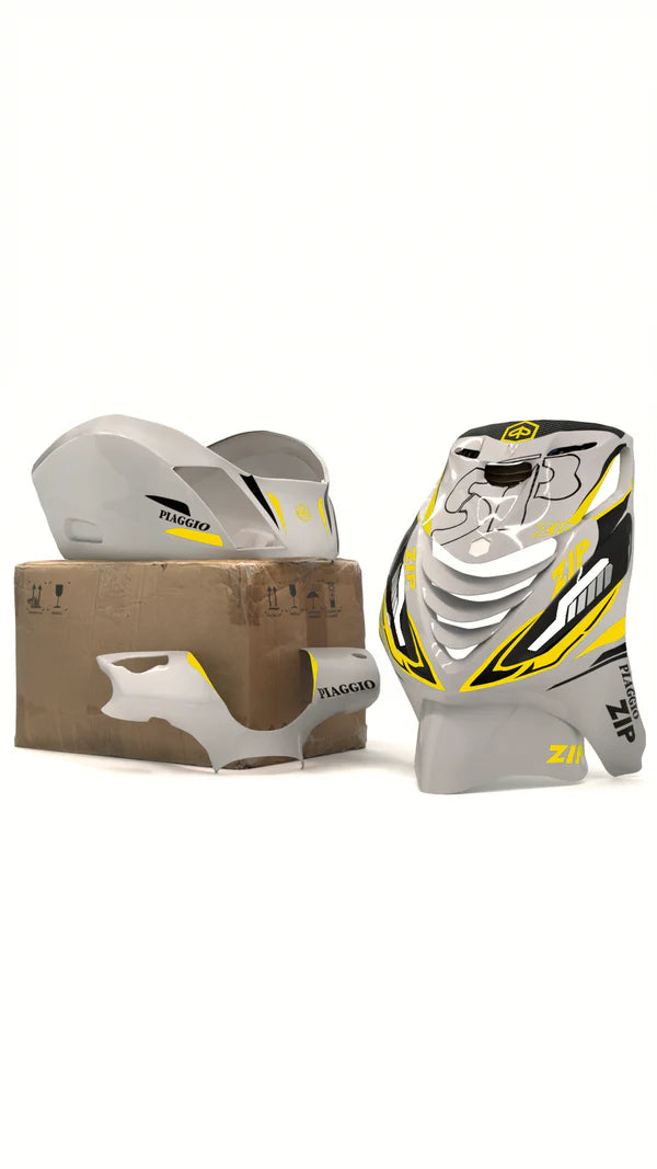 Sporty Carbon X - Stickerset Piaggio Zip