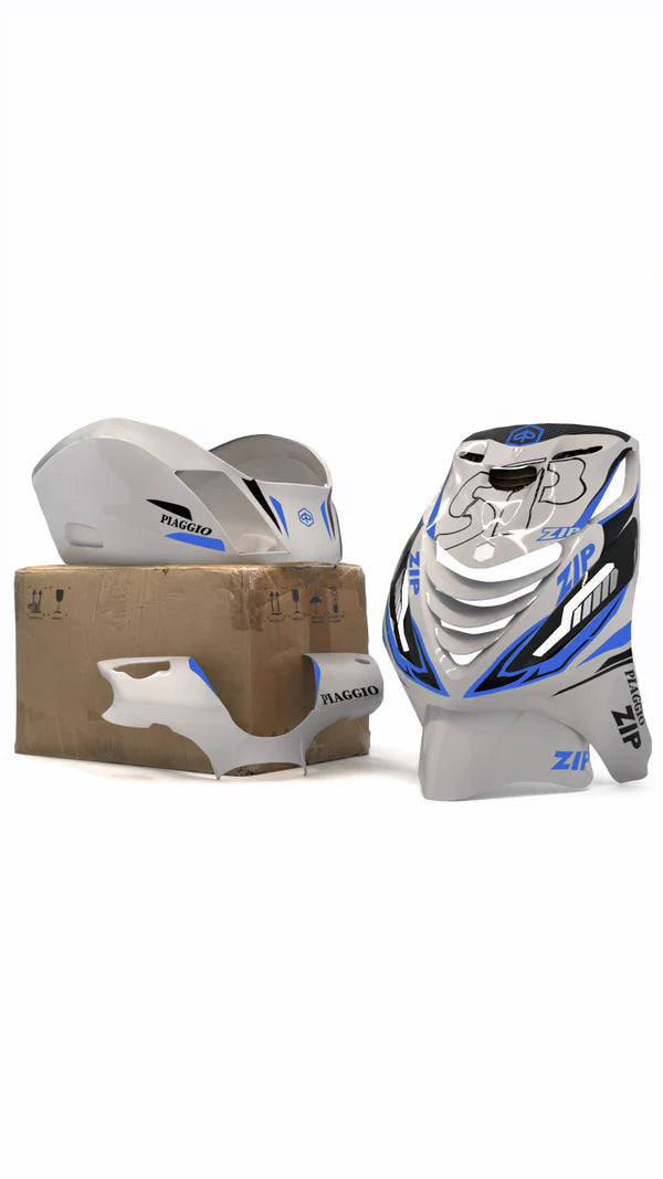 Sporty Carbon X - Stickerset Piaggio Zip