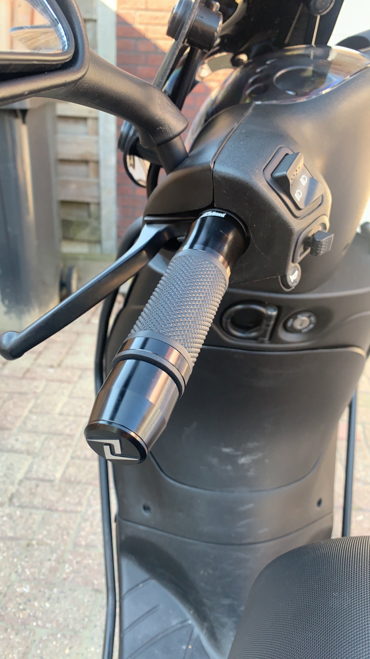 Handvatenset Zelioni zwart Vespa/Zip