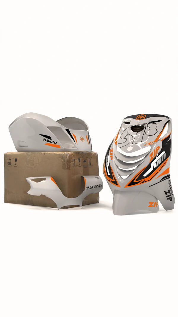 Sporty Carbon X - Stickerset Piaggio Zip