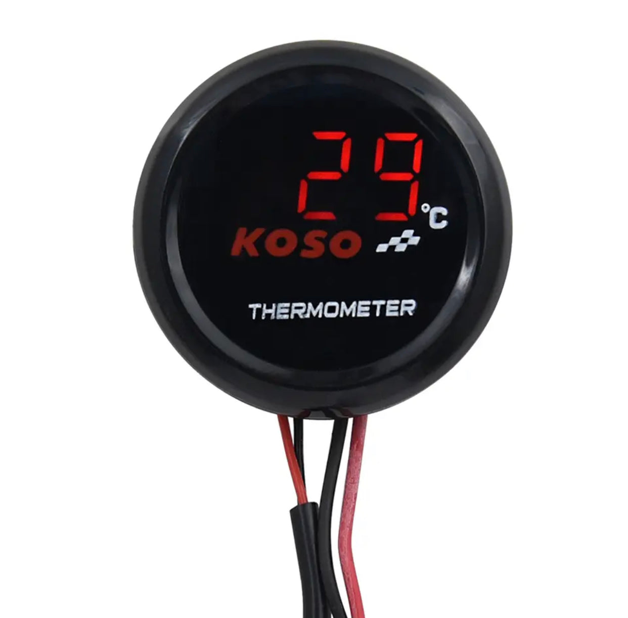 Temperatuurmeter Koso Coin Rood/Blauw