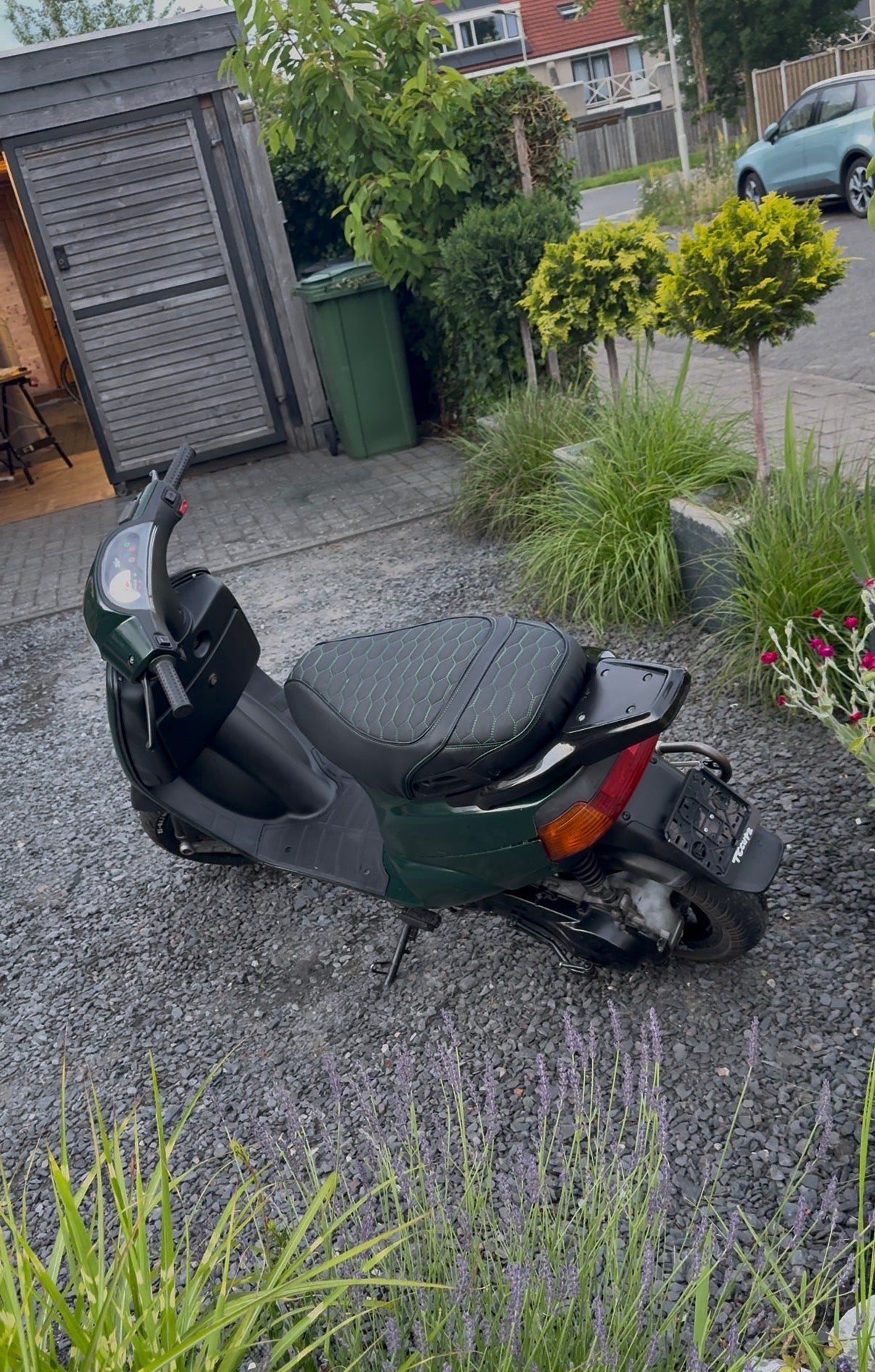 Duo RS Zadelhoes Piaggio Zip / Type 3 , Alcantara & kunstleer