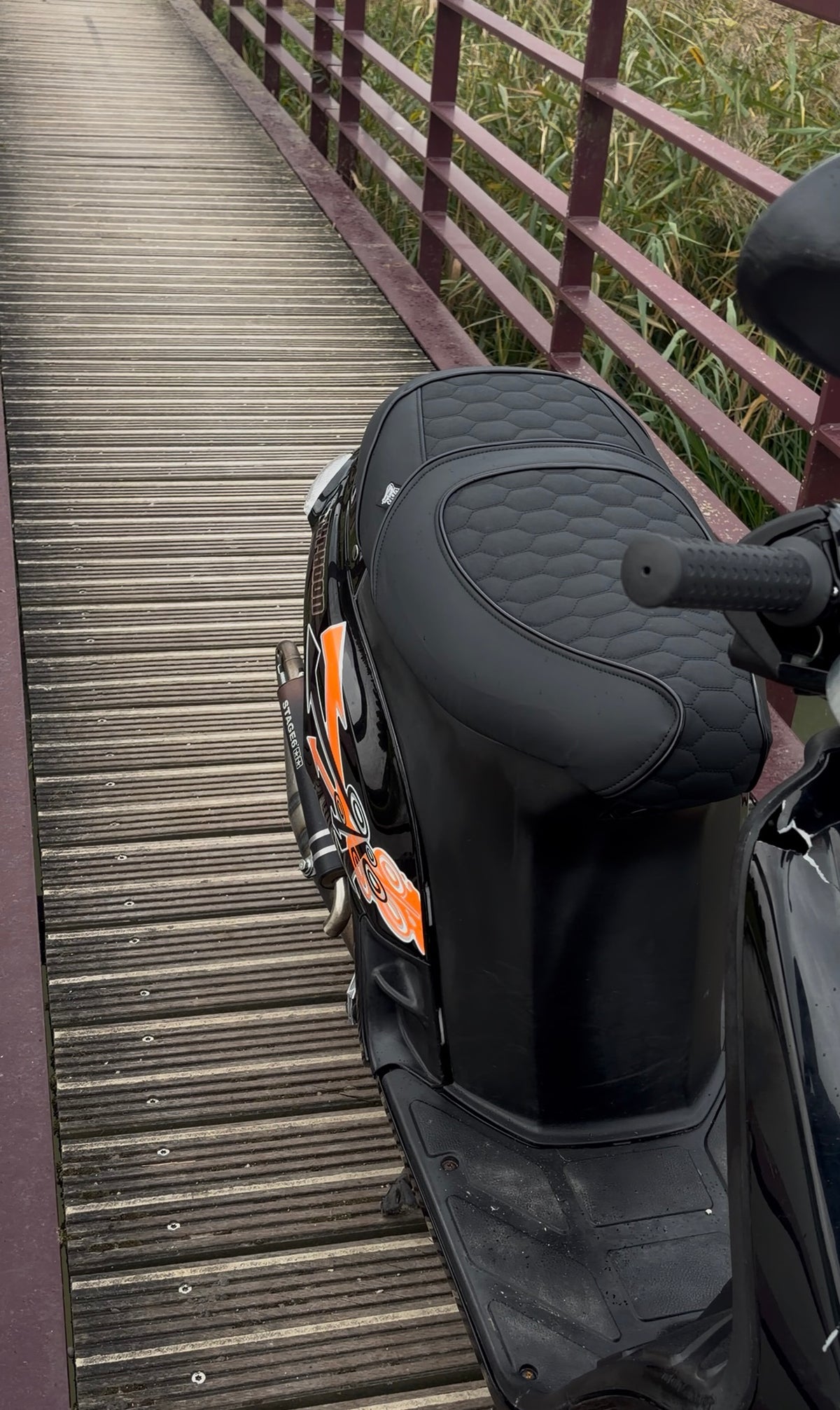 Combideal Zadelhoes Piaggio Typhoon + Kenteken met eigen tekst