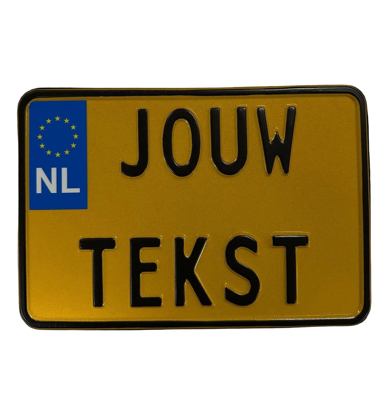 Eigen text - Custom kenteken NL (Motor formaat)