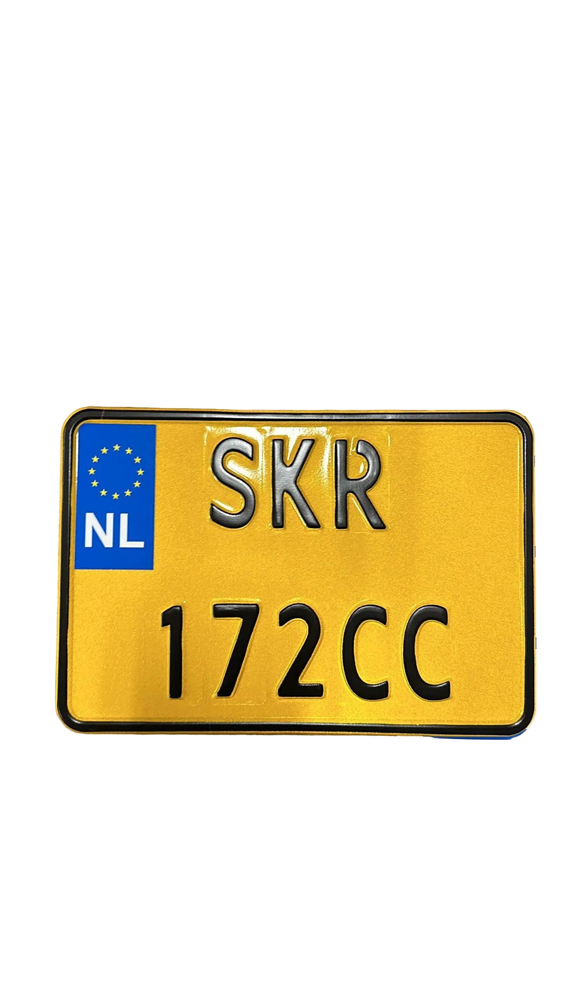 Eigen text - Custom kenteken NL (Motor formaat)