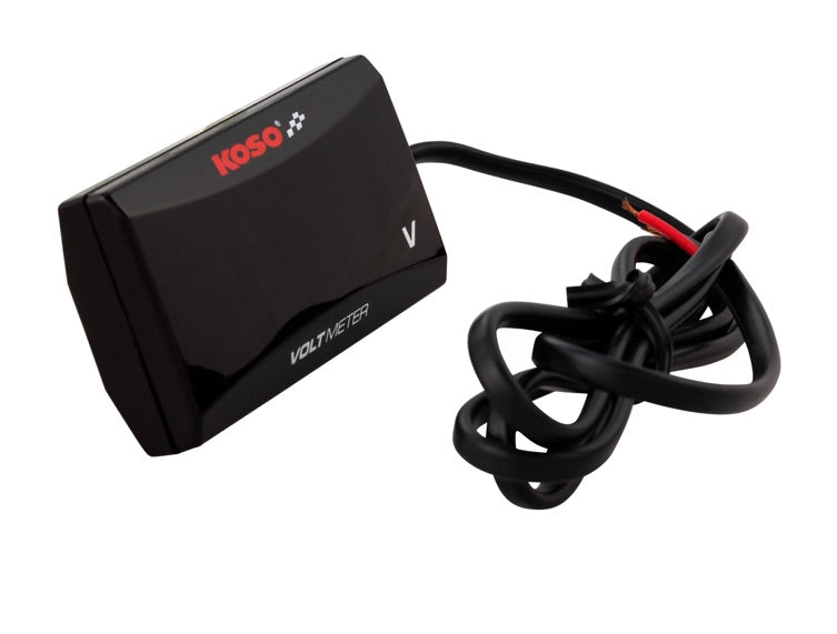 Koso voltmeter vierkante Style Rood/Blauw/Groen