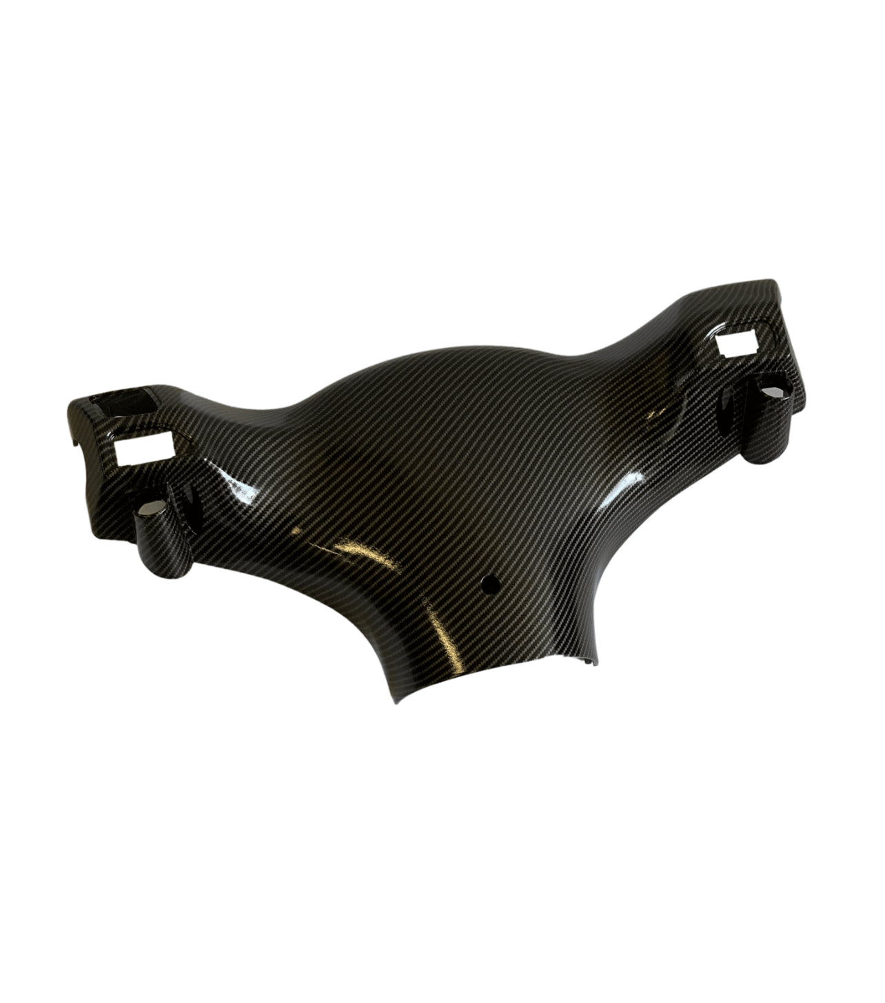 PIAGGIO ZIP | BINNEN STUURKAP | GLANS CARBON LOOK.