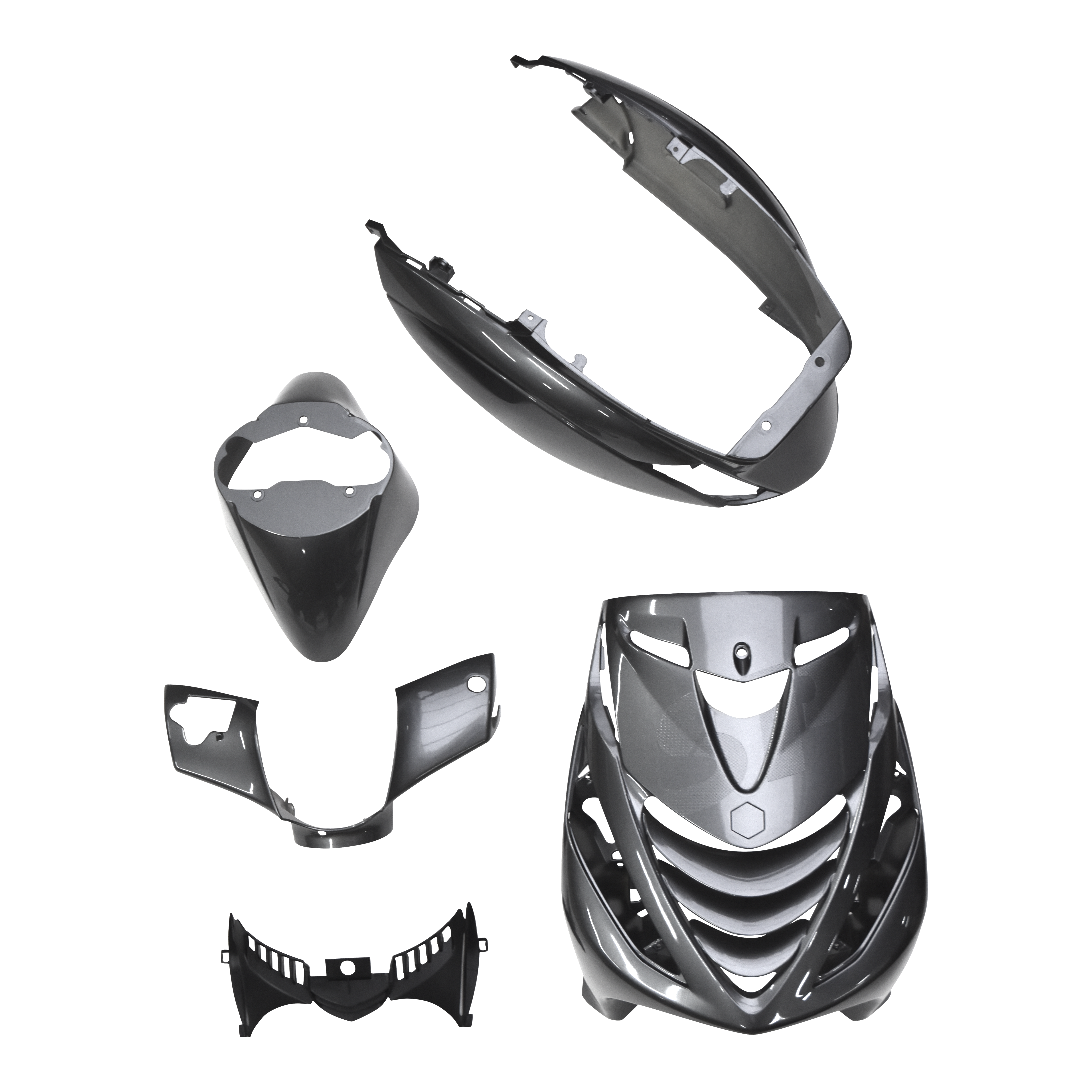 Kappenset Mercedes AMG Designo Selenite Glans Grijs | Piaggio Zip SP