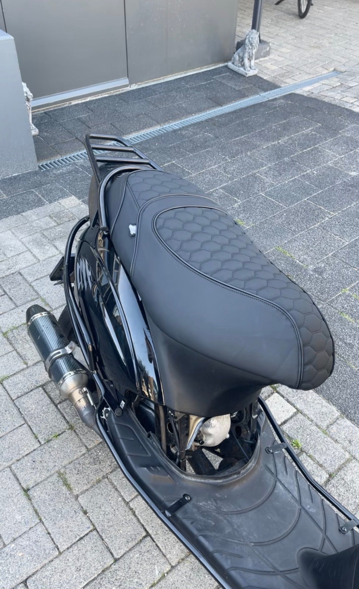 Duo RS Zadelhoes Piaggio Zip / Type 3  , Alcantara & kunstleer