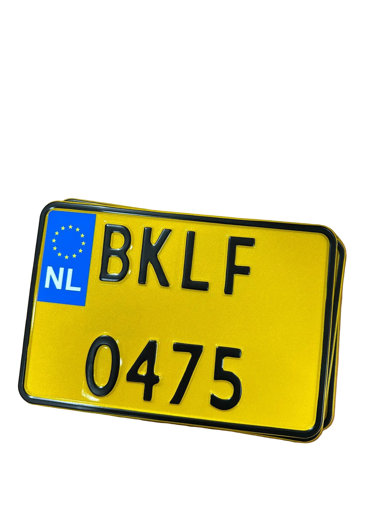 Eigen text - Custom kenteken NL (Motor formaat)