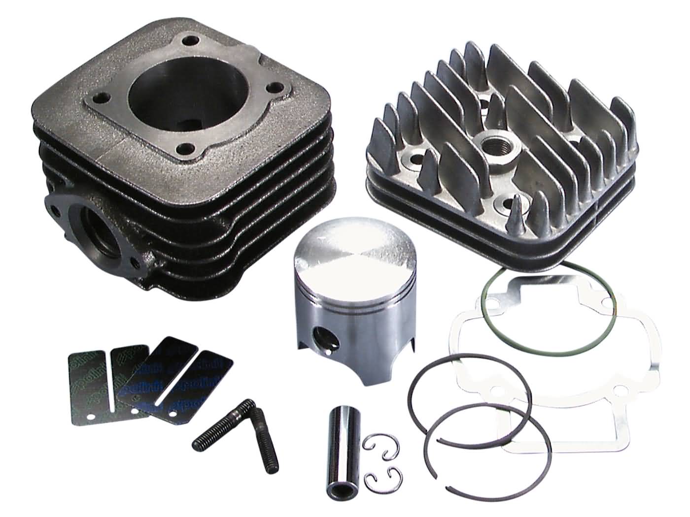 Cilinderkit + Kop Polini Sport 70cc 47,0mm | Piaggio 2T AC